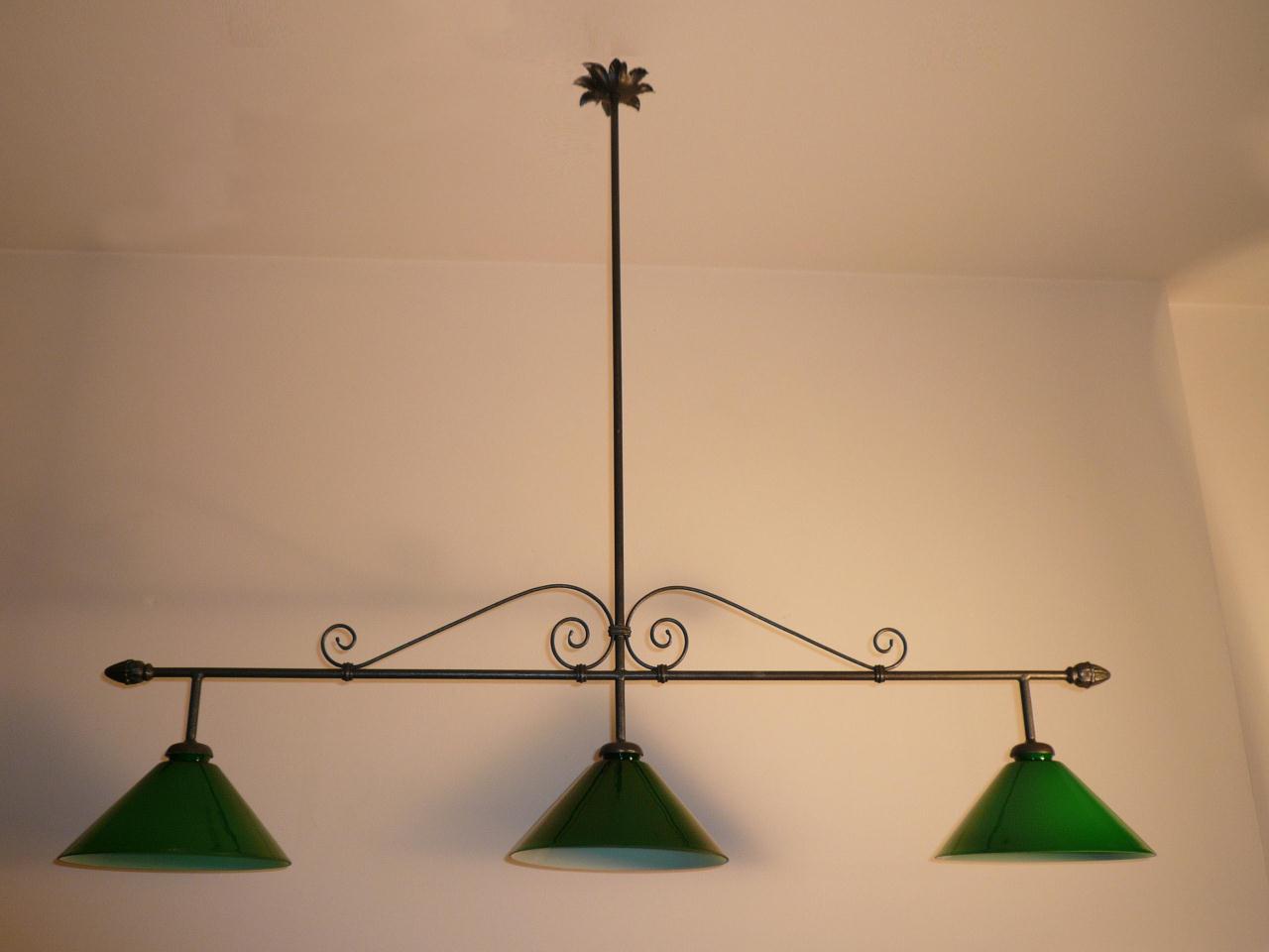 Lampadario da biliardo