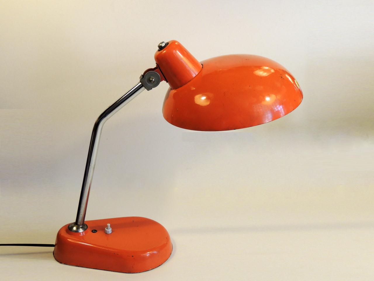 Lampada da scrivania Vintage Seminara color Arancio Laverda SFC anni '70