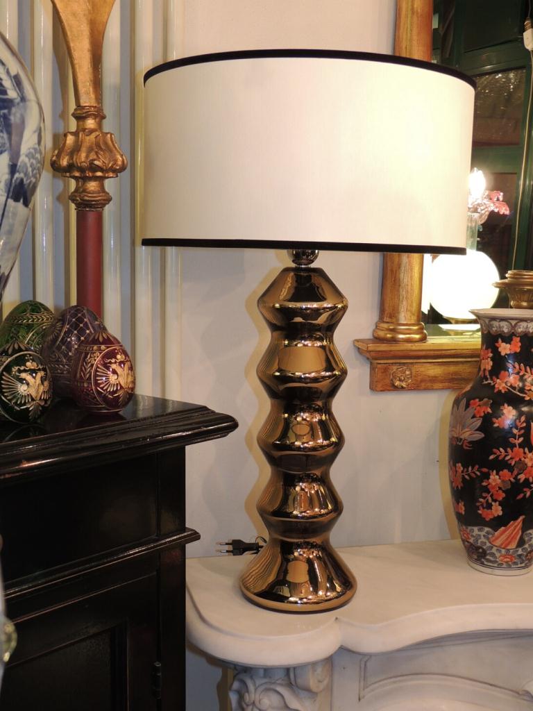 Lampada in vetro di Murano specchiato