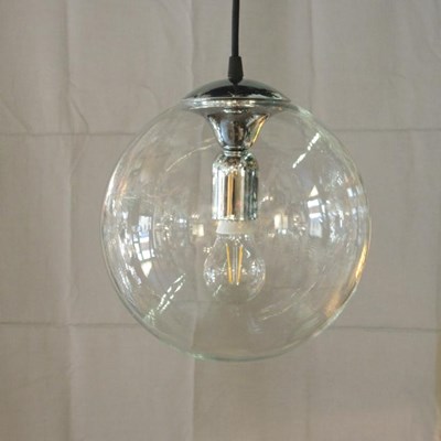 Lampadario Sfera Trasparente