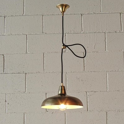 Lampada a sospensione in ottone, Vintage