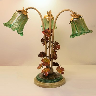 Lampada da tavolo tre luci autunno