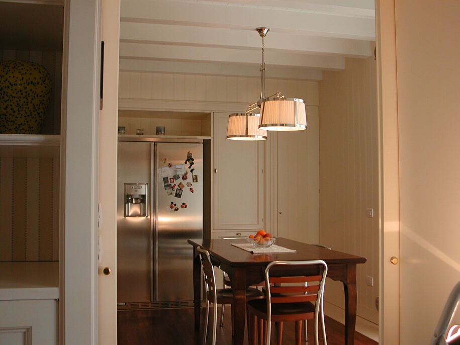 Lampadario Doppio con paralumi