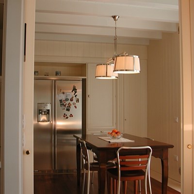 Lampadario Doppio con paralumi