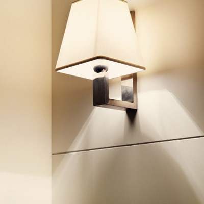 Lampada a parete Elle nichel.