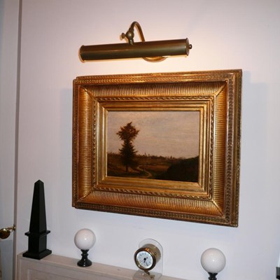 Lampada da quadro in ottone.