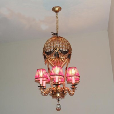 Lampadario mongolfiera.