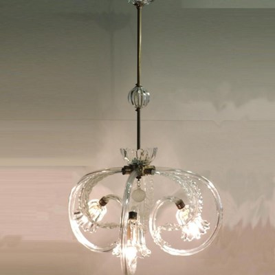 Lampadario in vetro di Murano 