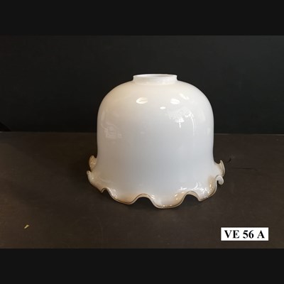 Vetro di ricambio mezza sfera cappe bianco latte art. VE 56 A