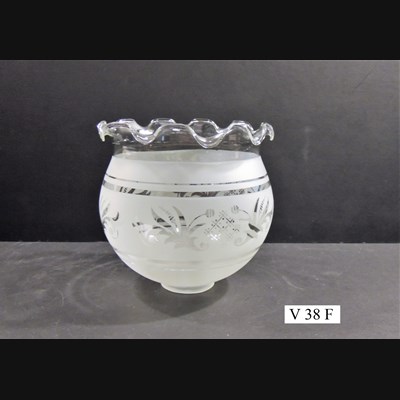 Boccia vetro di ricambio sfera 800 per lampada tipo Napoletana  art, V 38 F